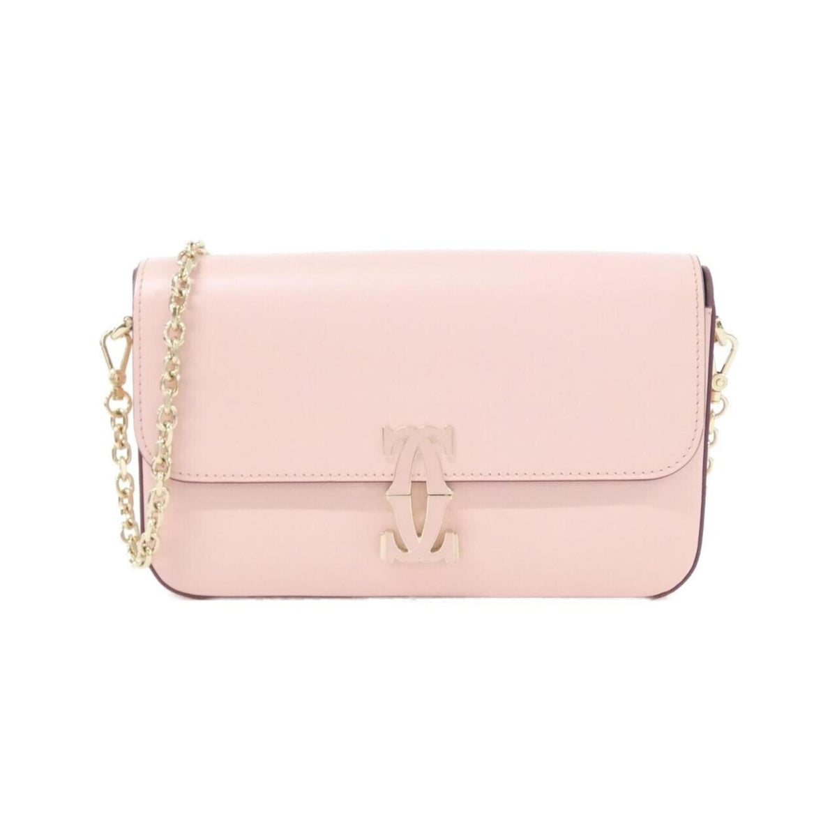 Cartier Pink Leather Shoulder Bag (Pre-Owned)