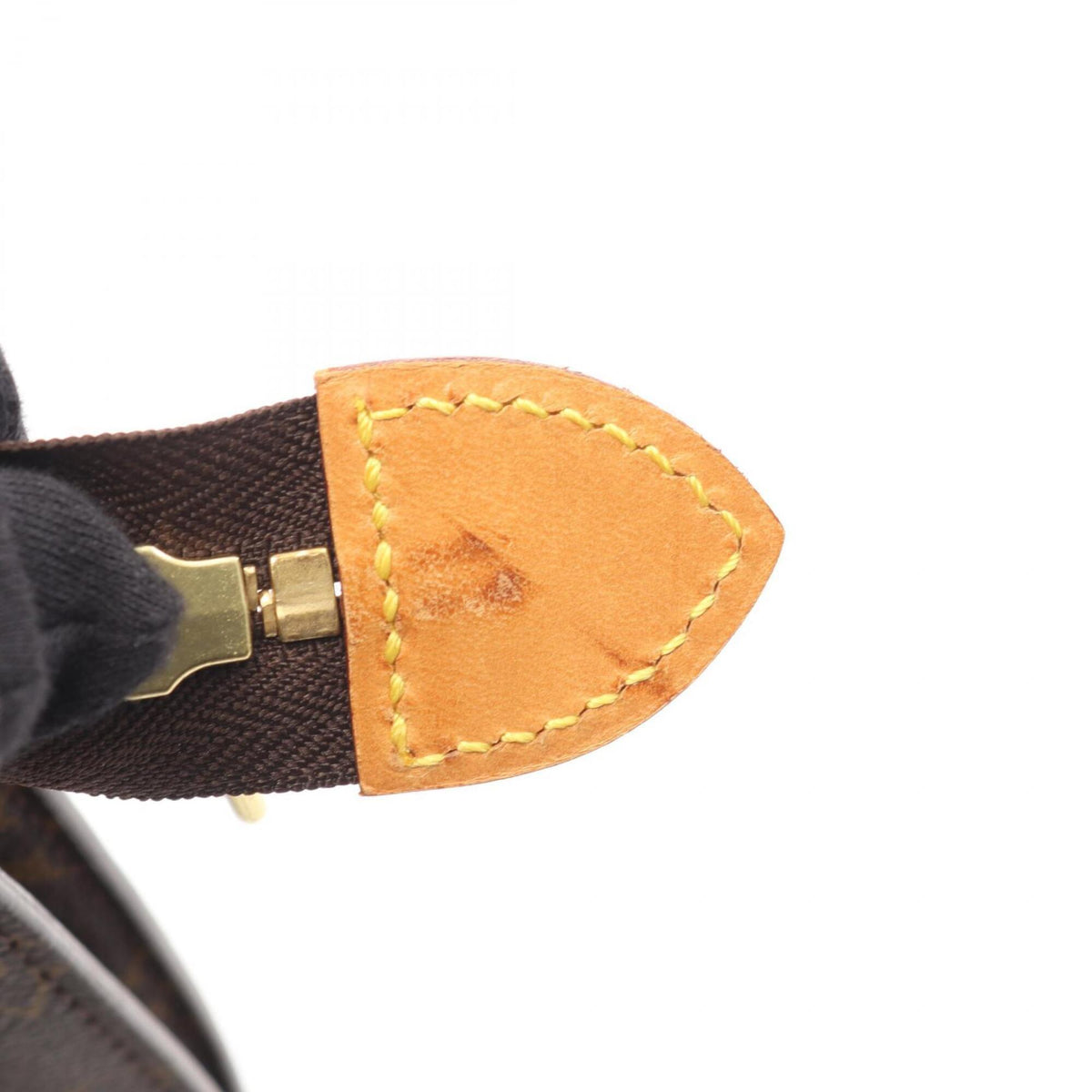 Louis Vuitton Brown Monogram Coated Canvas Leather Handbag Shoulder Bag (Pre-Owned)