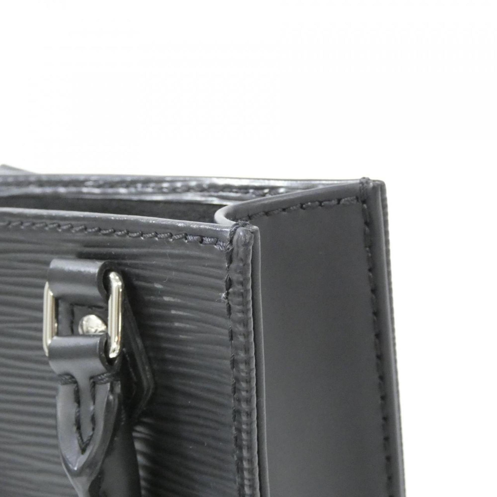 Louis Vuitton Black Leather Handbag (Pre-Owned)