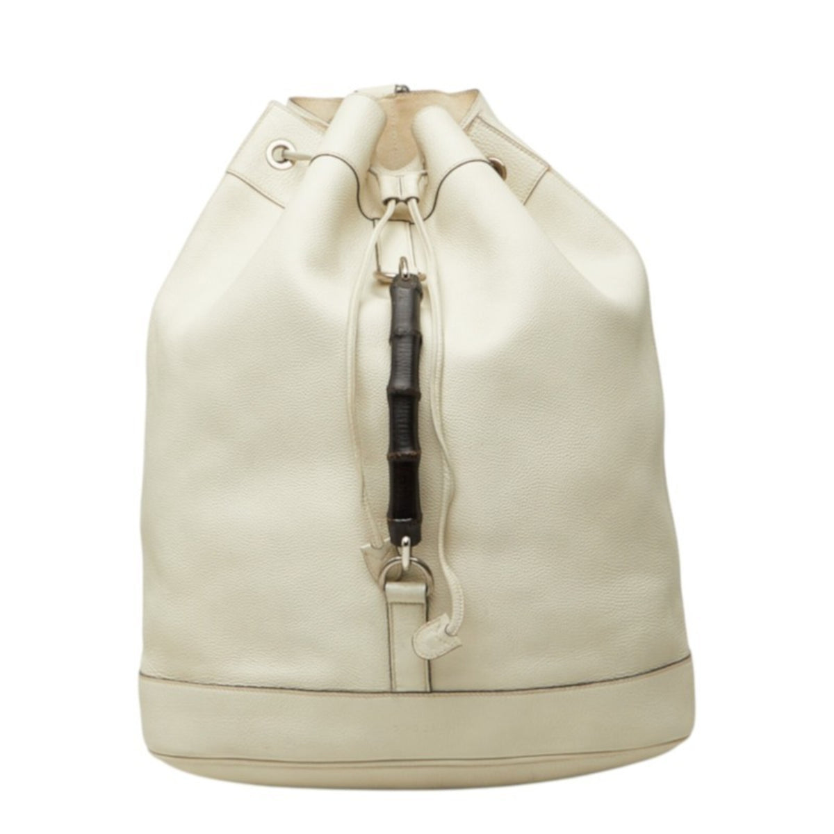 Gucci White Leather Backpack (Pre-Owned)