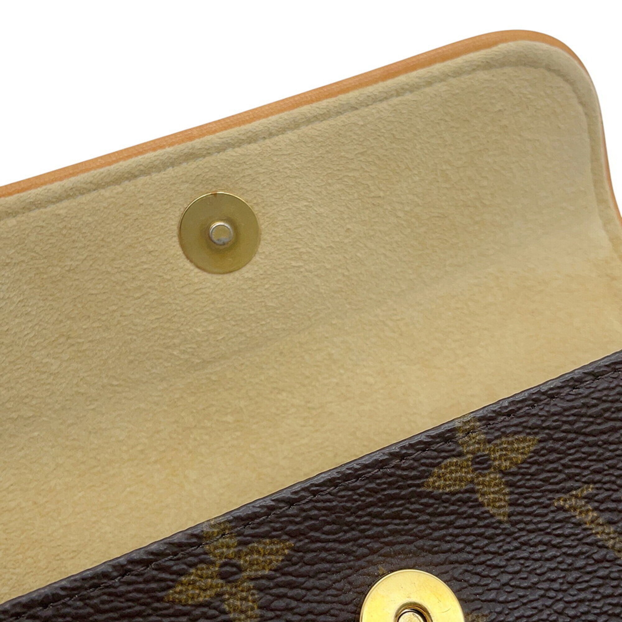 Louis Vuitton Brown Monogram Monogram Handbag Pochette Pouch Sling Bag (Pre-Owned)