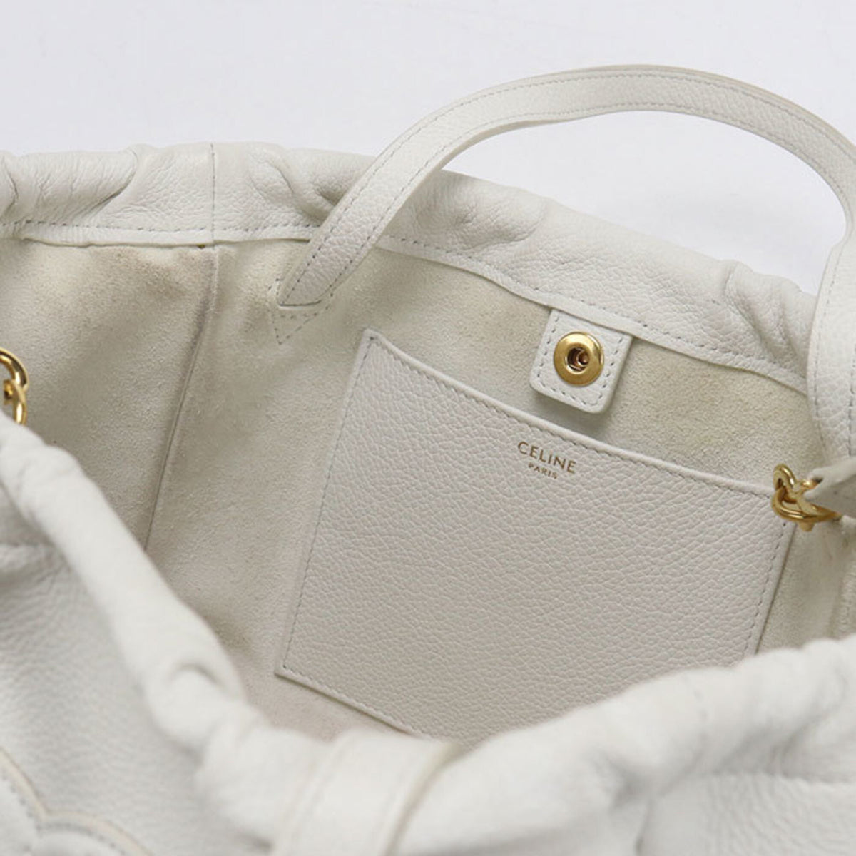 Celine White Leather Handbag (Pre-Owned)