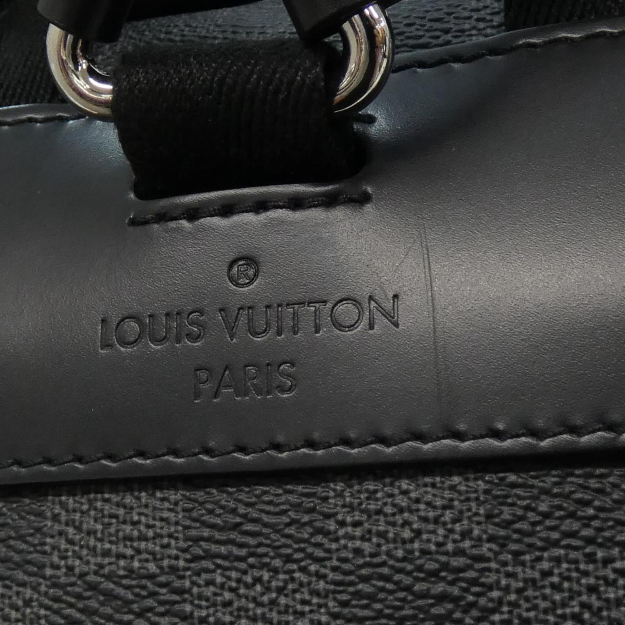 Louis Vuitton Graphite Coated Canvas Backpack (Pre-Owned)