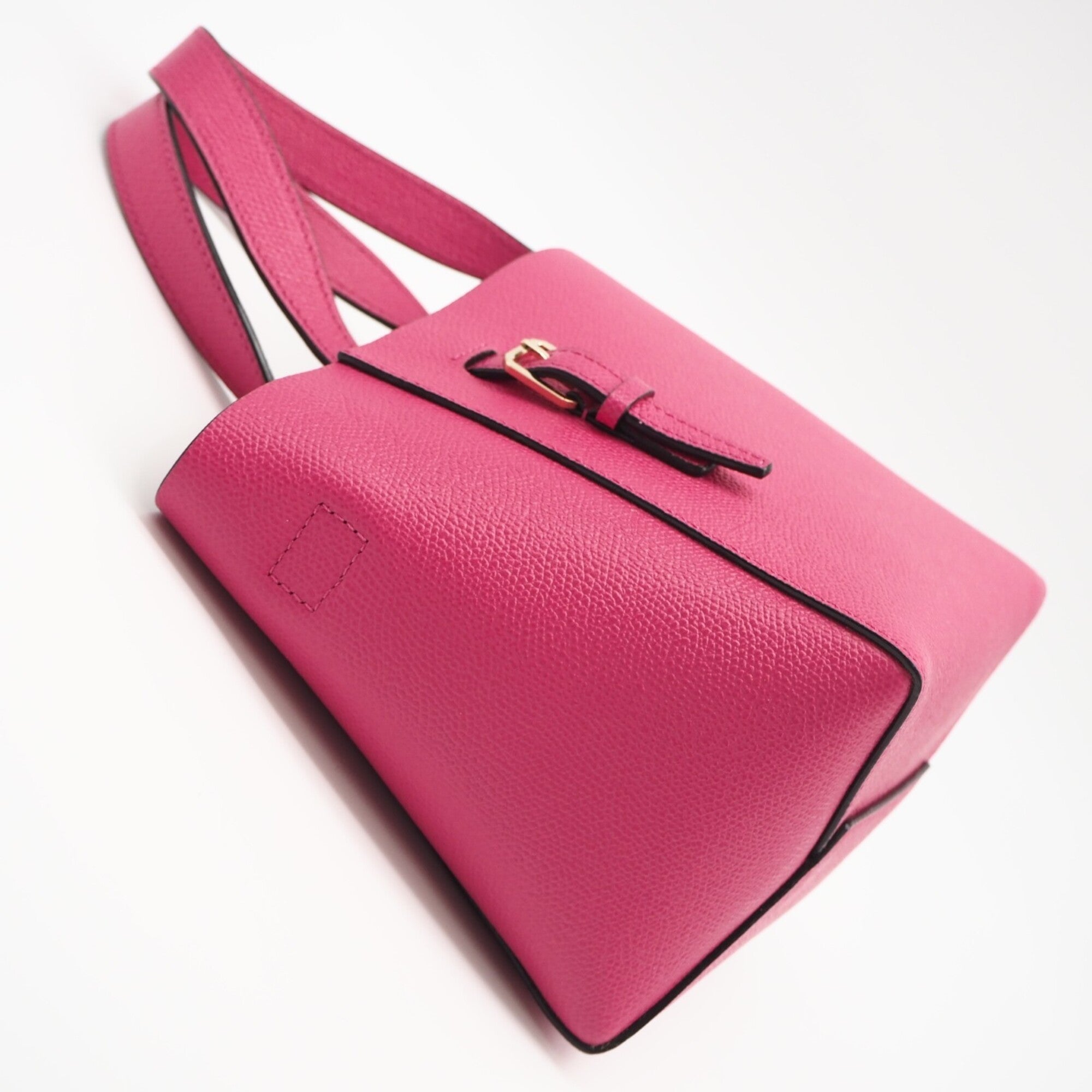 Valextra Pink Leather Handbag (Pre-Owned)