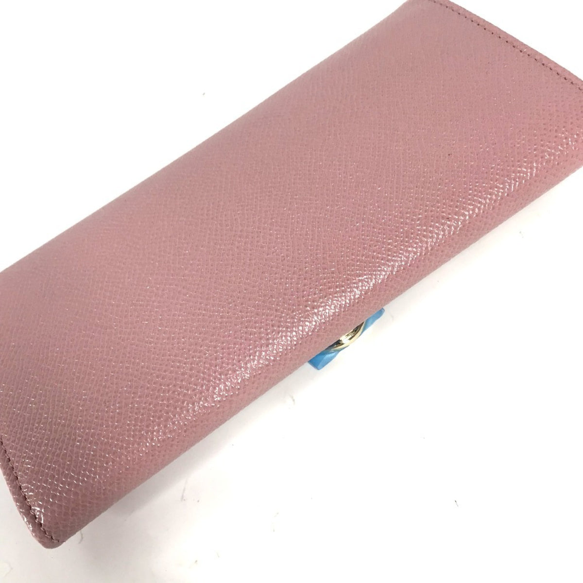 Bvlgari Pink Leather Long Wallet (Bi-Fold) (Pre-Owned)