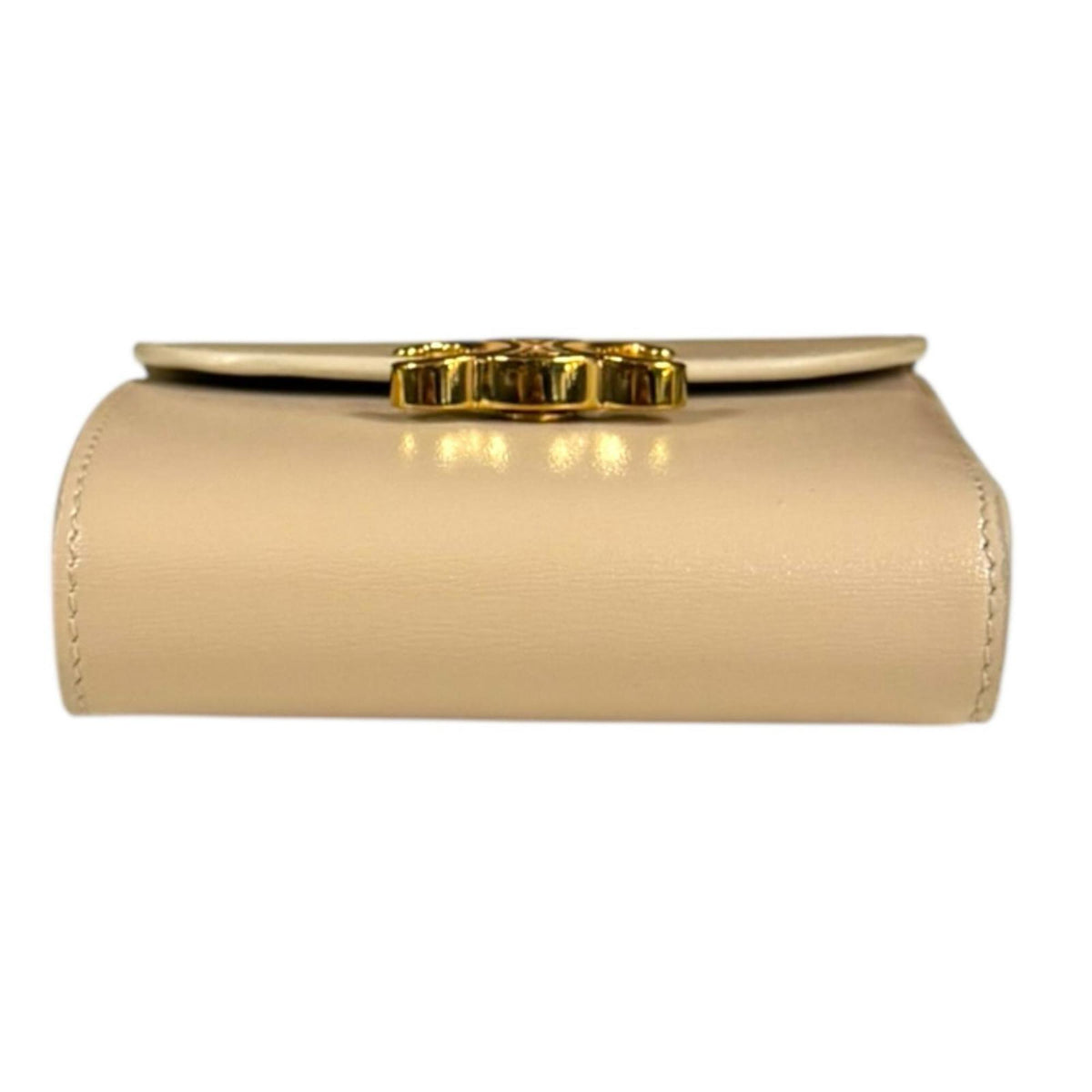 Celine Beige Leather Wallet (Tri-Fold) (Pre-Owned)