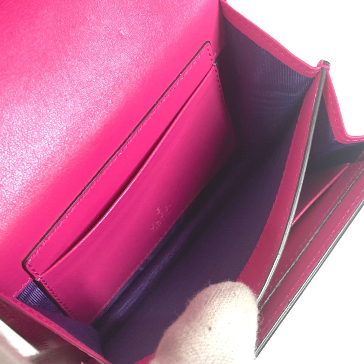 Gucci Pink Leather Nylon Pochette Shoulder Bag (Pre-Owned)