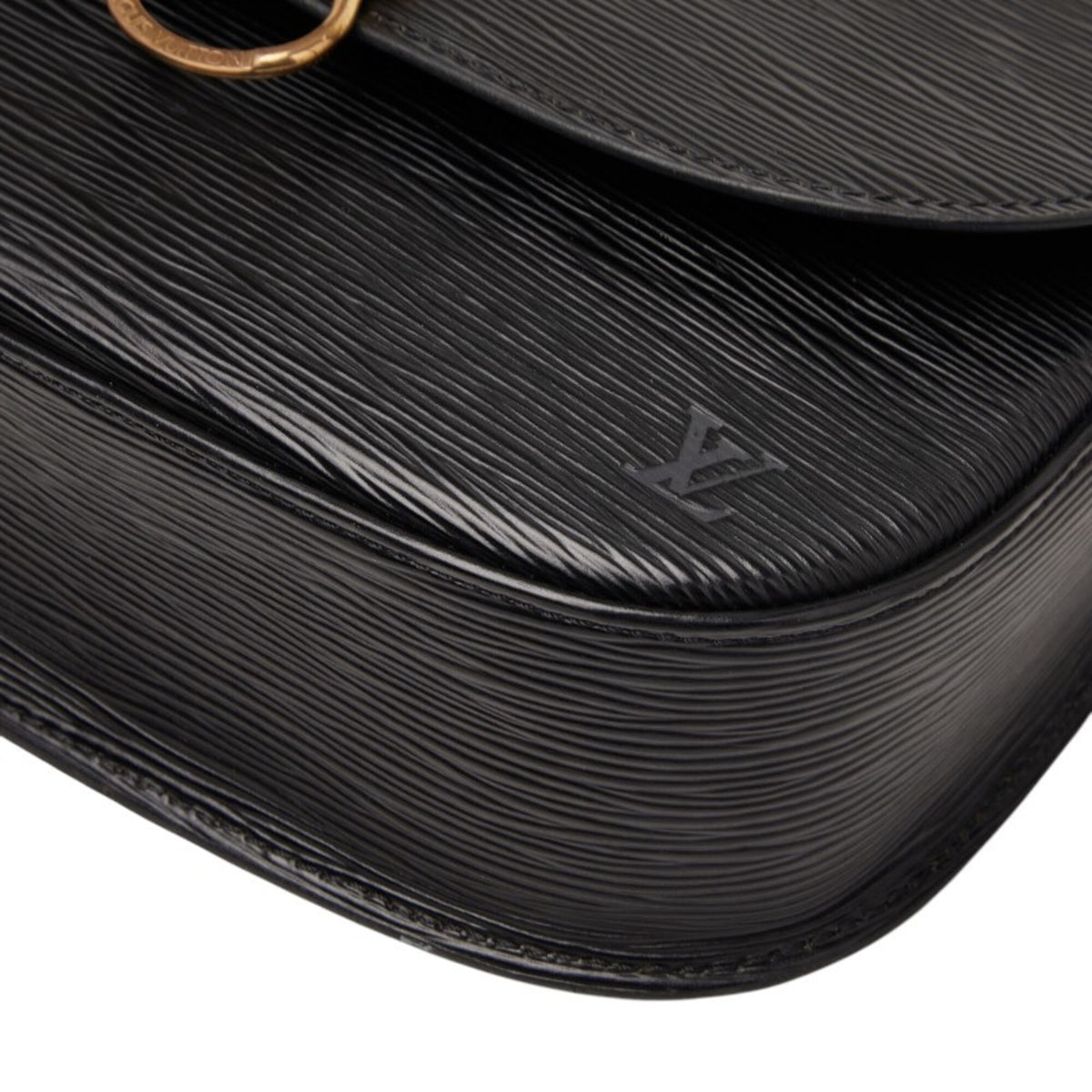 Louis Vuitton Black Noir Leather Shoulder Bag (Pre-Owned)