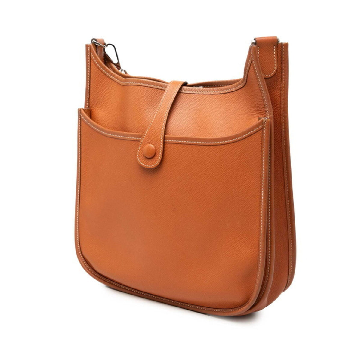 Hermes Brown Taurillon Clemence Leather Shoulder Bag (Pre-Owned)