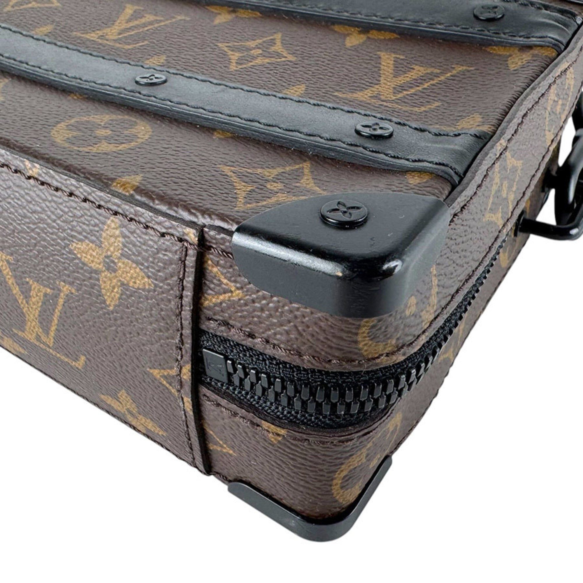 Louis Vuitton Black Brown Monogram Macassar Shoulder Bag (Pre-Owned)