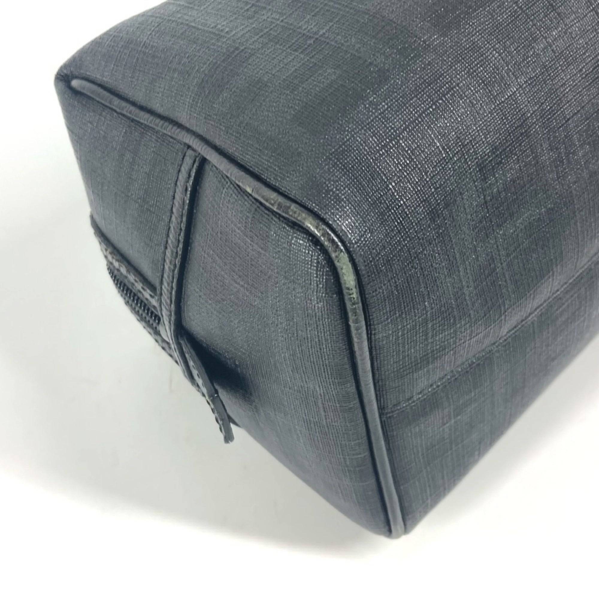 Fendi Zucca Black Pvc Pouch (Pre-Owned)