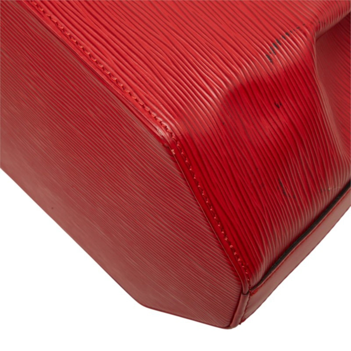 Louis Vuitton Castilian Red Leather Shoulder Bag (Pre-Owned)