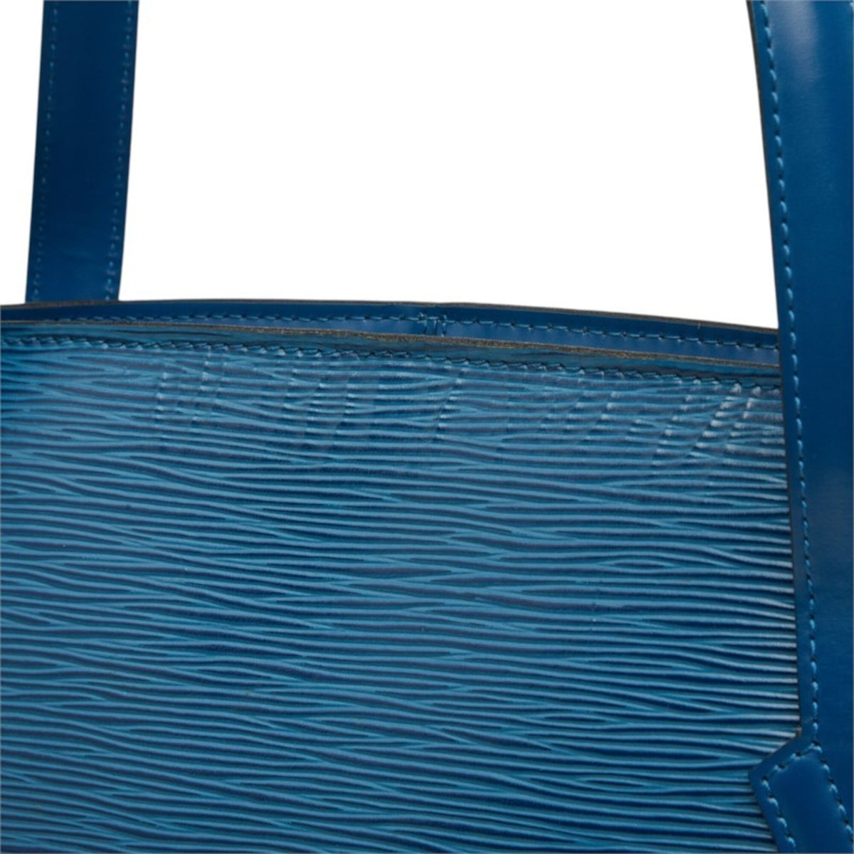 Louis Vuitton Toledo Blue Leather Shoulder Bag Tote Bag (Pre-Owned)