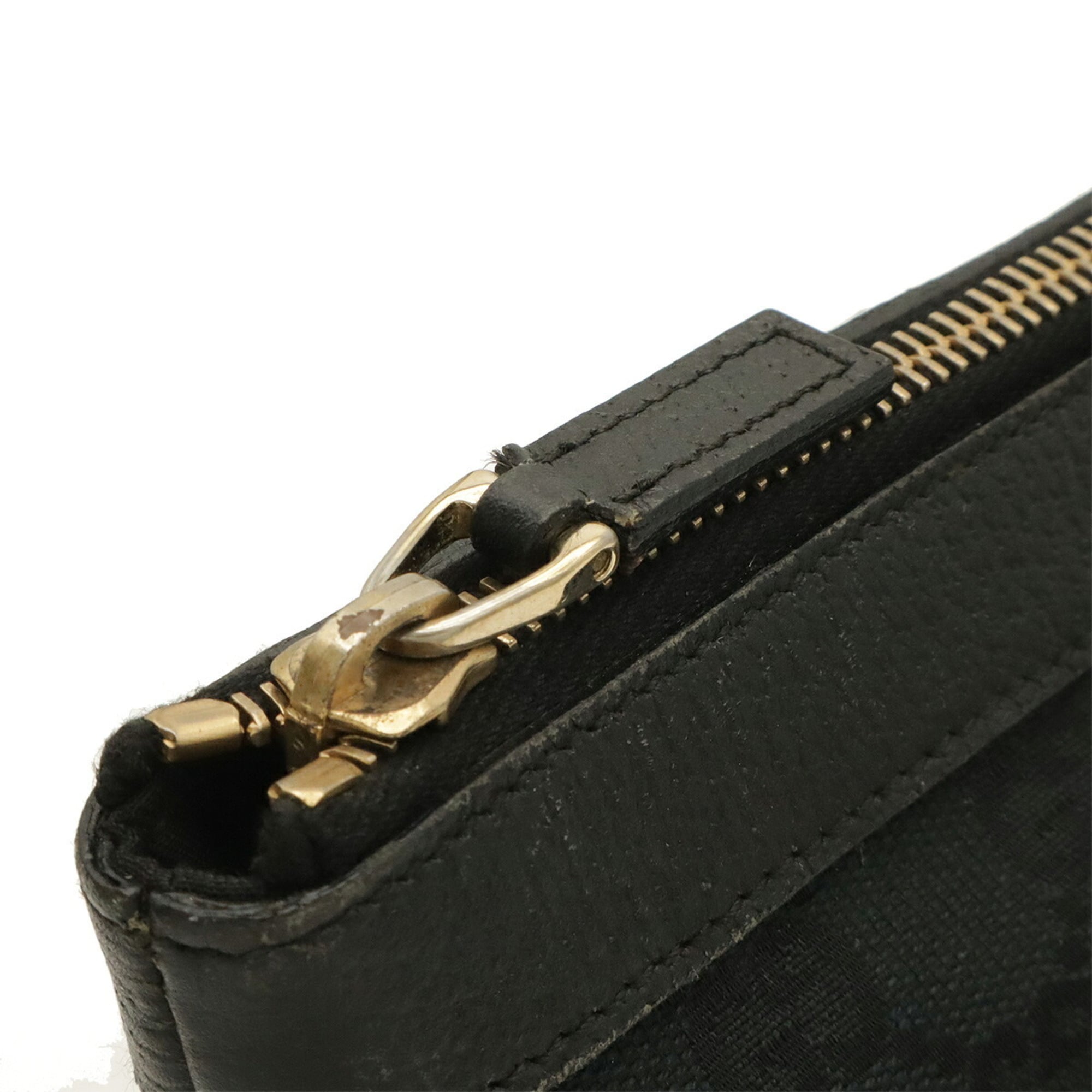 Gucci Black Gg Canvas Shoulder Bag Tote Bag (Pre-Owned)