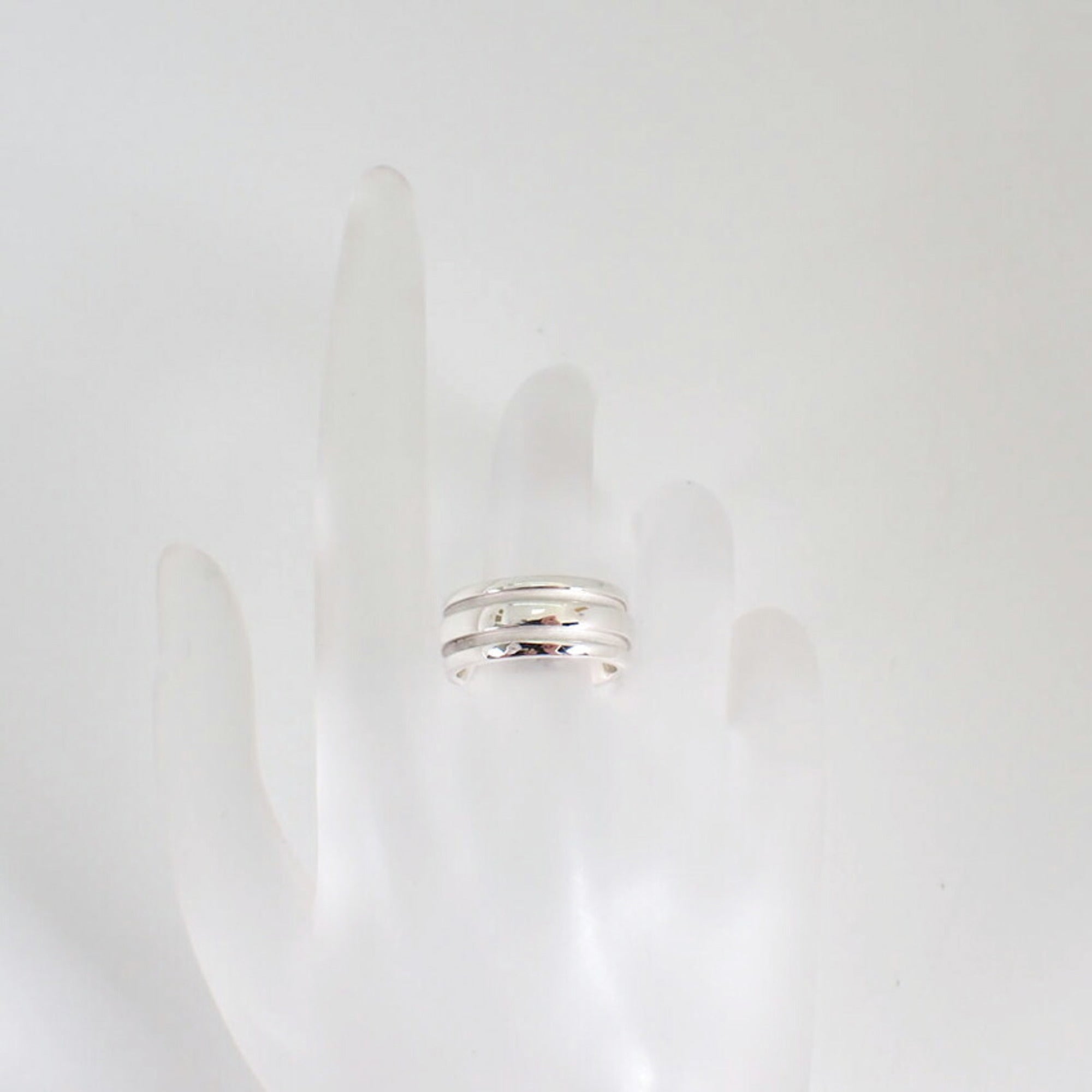 Tiffany Silver Sterling Silver 925 Band Ring (Pre-Owned)