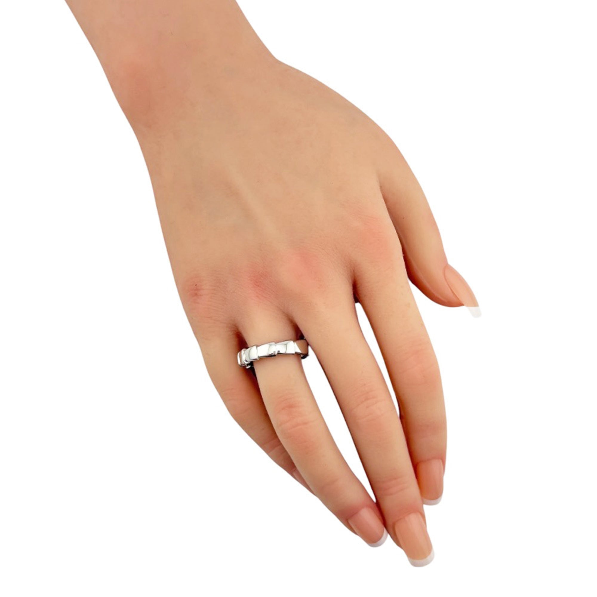 Bvlgari White Gold White Gold (18K) Band Ring (Pre-Owned)