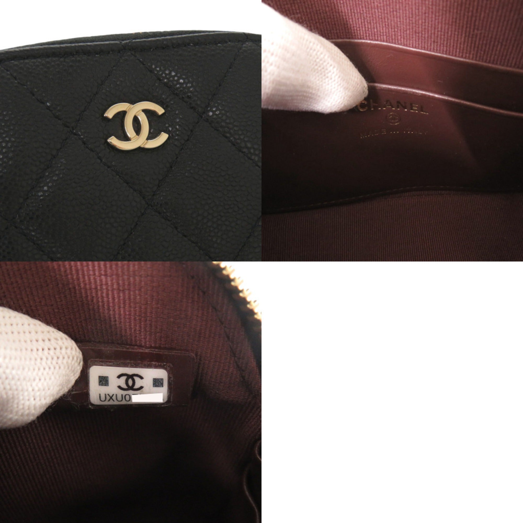 Chanel Black Grained Calfskin Shoulder Bag (Pre-Owned)
