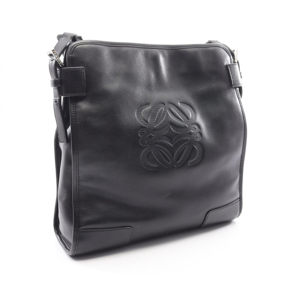 Loewe Black Leather Handbag Shoulder Bag (Pre-Owned)