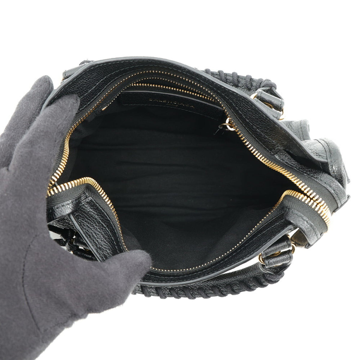 Balenciaga Black Leather Handbag (Pre-Owned)