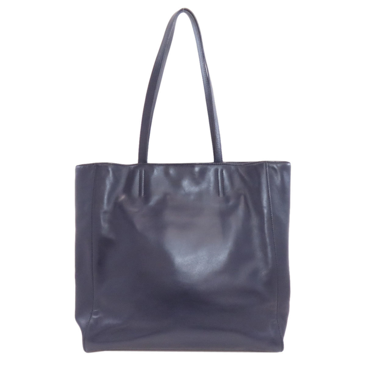 Miu Miu Navy Leather Tote Bag (Pre-Owned)