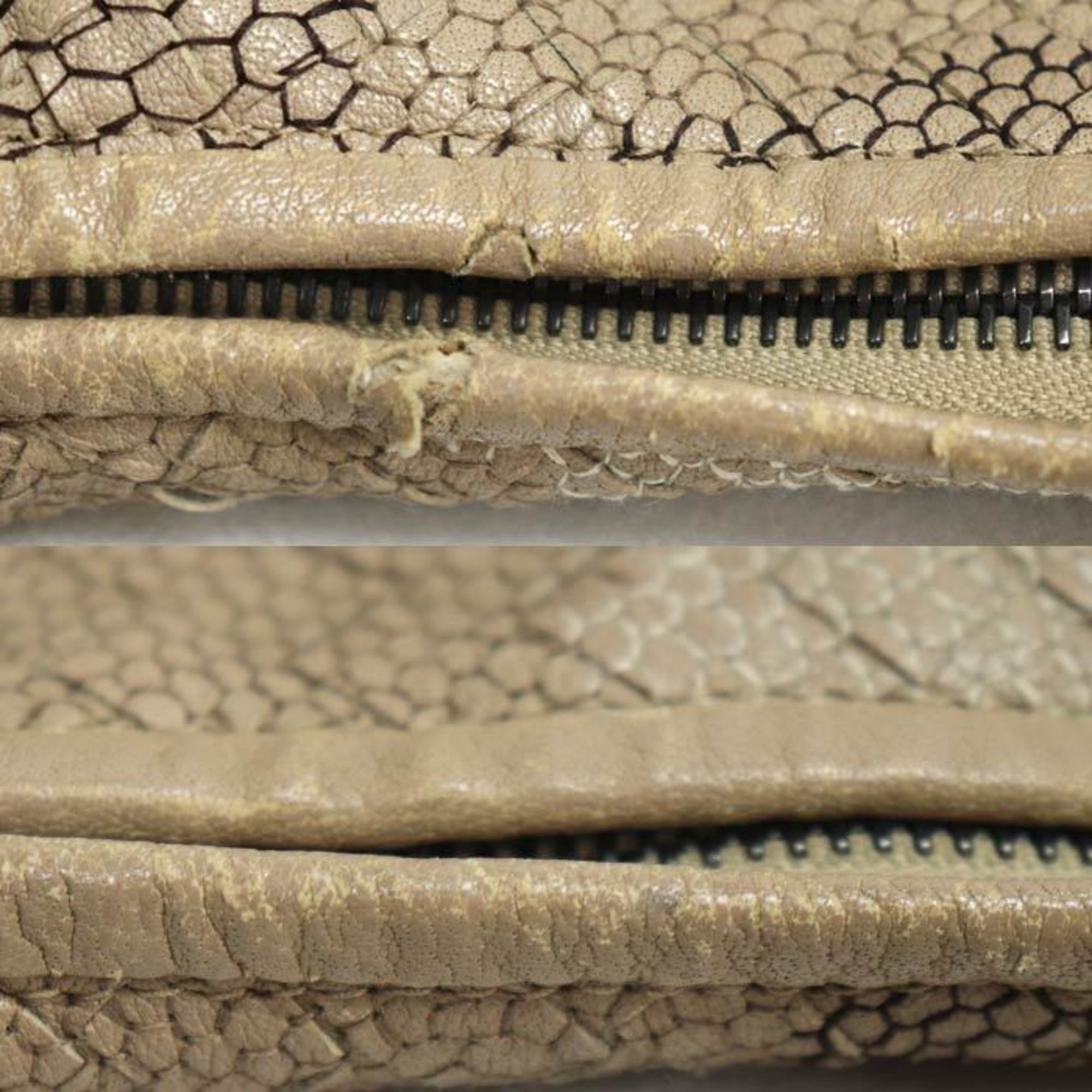 Bottega Veneta Beige Leather Shoulder Bag (Pre-Owned)
