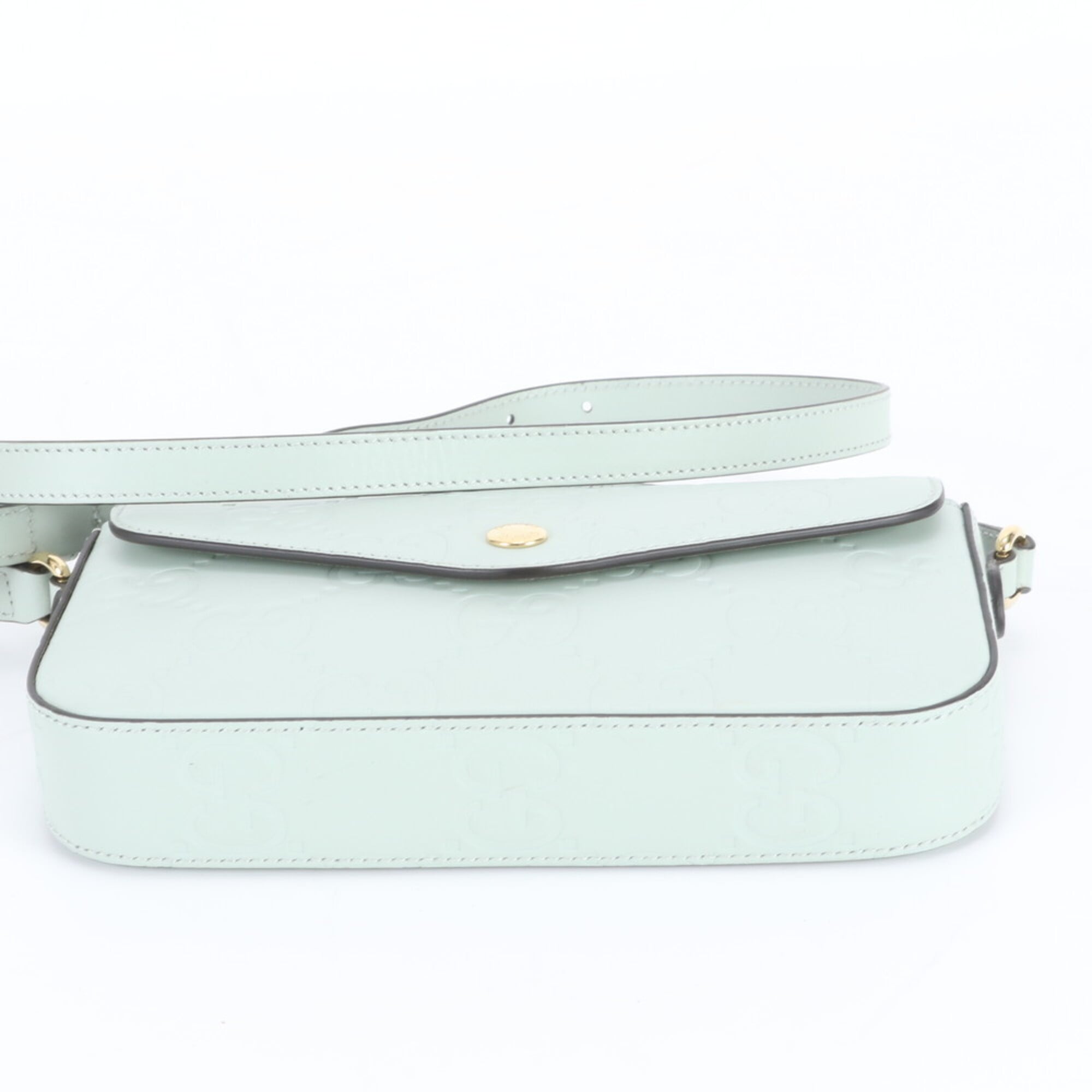 Gucci Emerald Green Leather Shoulder Bag Tote Bag (Pre-Owned)