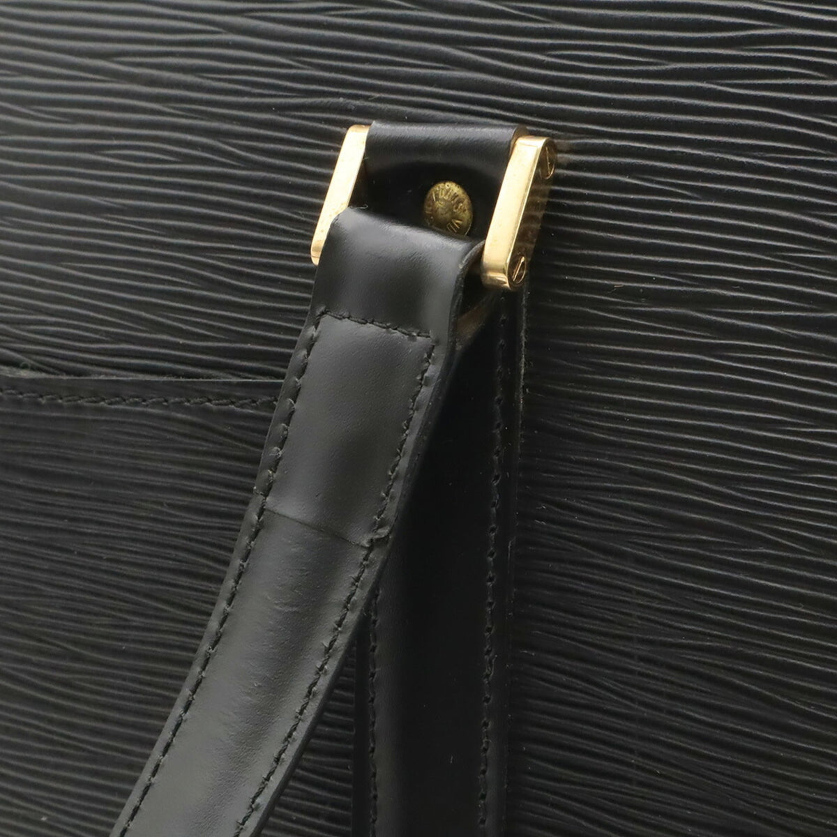 Louis Vuitton Black Noir Epi Leather Boston Bag Shoulder Bag (Pre-Owned)