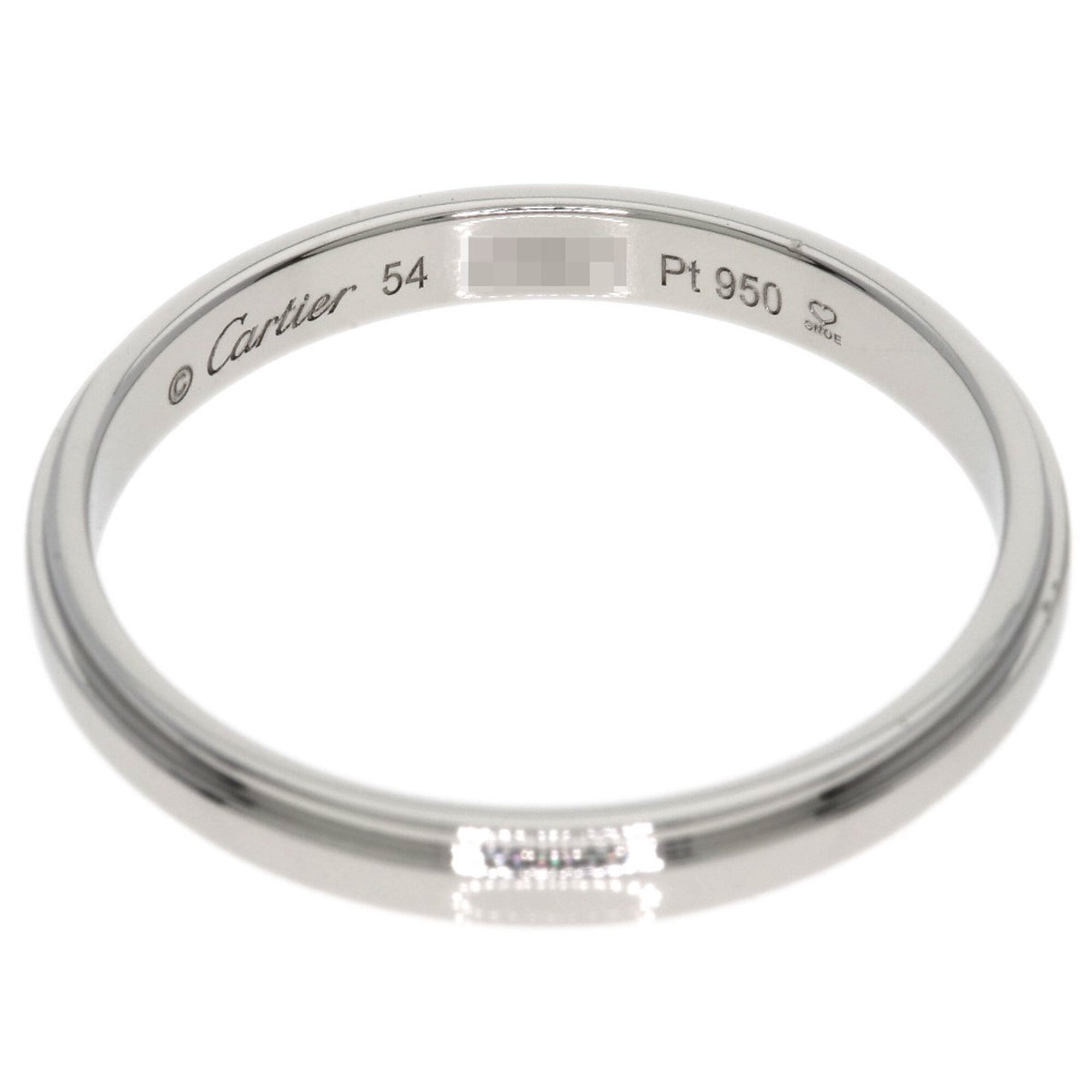 Cartier Platinum 950 Band Ring (Pre-Owned)