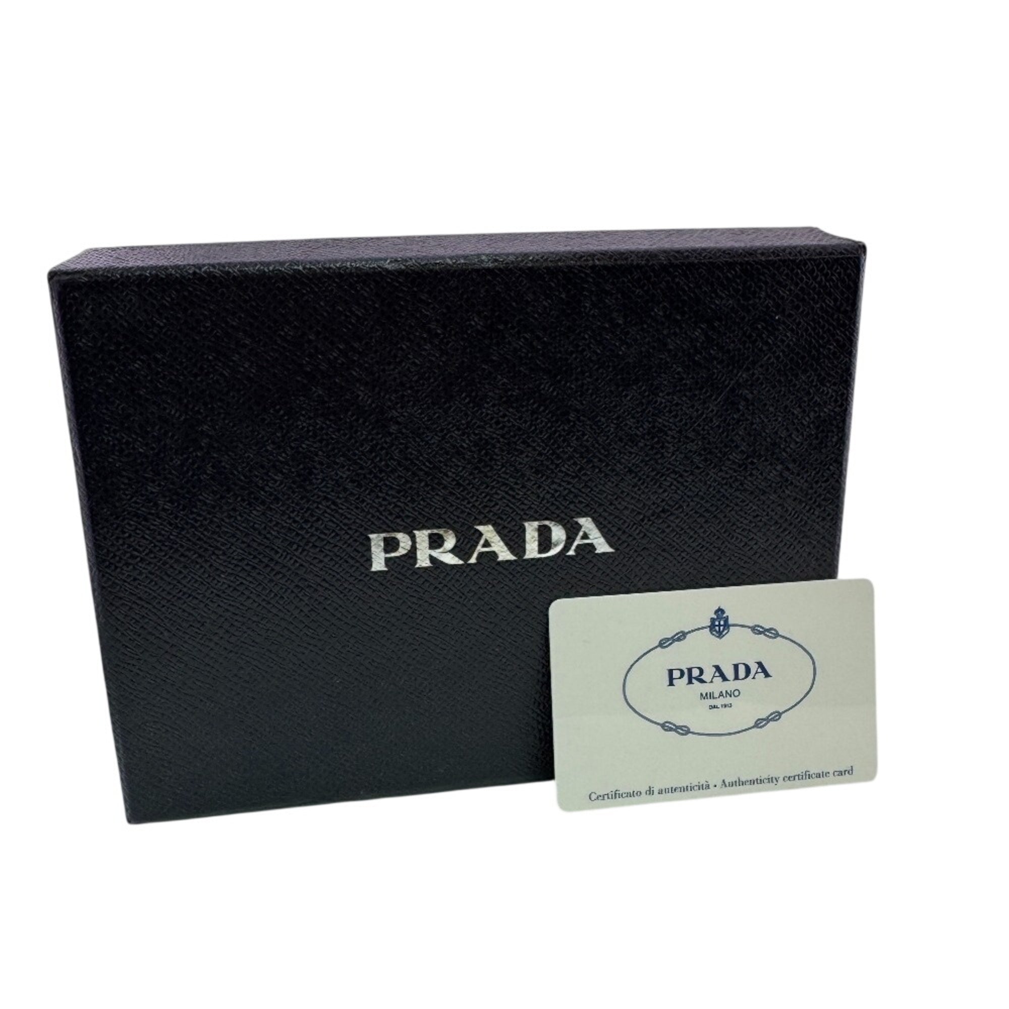 Prada Black Leather Wallet (Bi-Fold) (Pre-Owned)