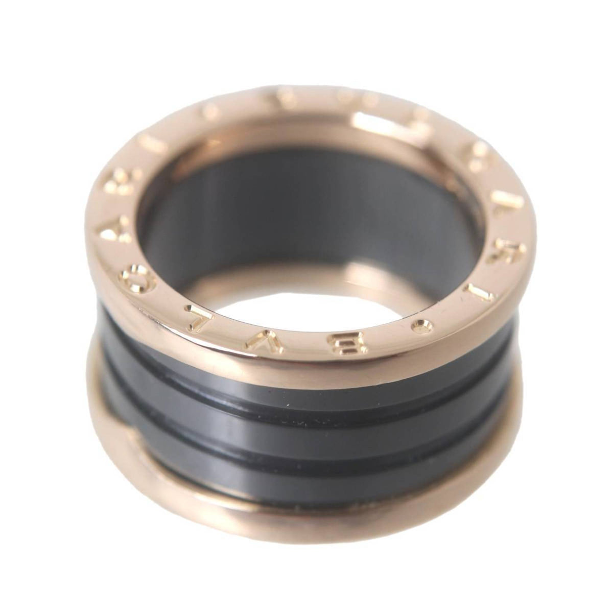 Bvlgari B.Zero1 Pink Gold (18K) Ceramic Band Ring (Pre-Owned)