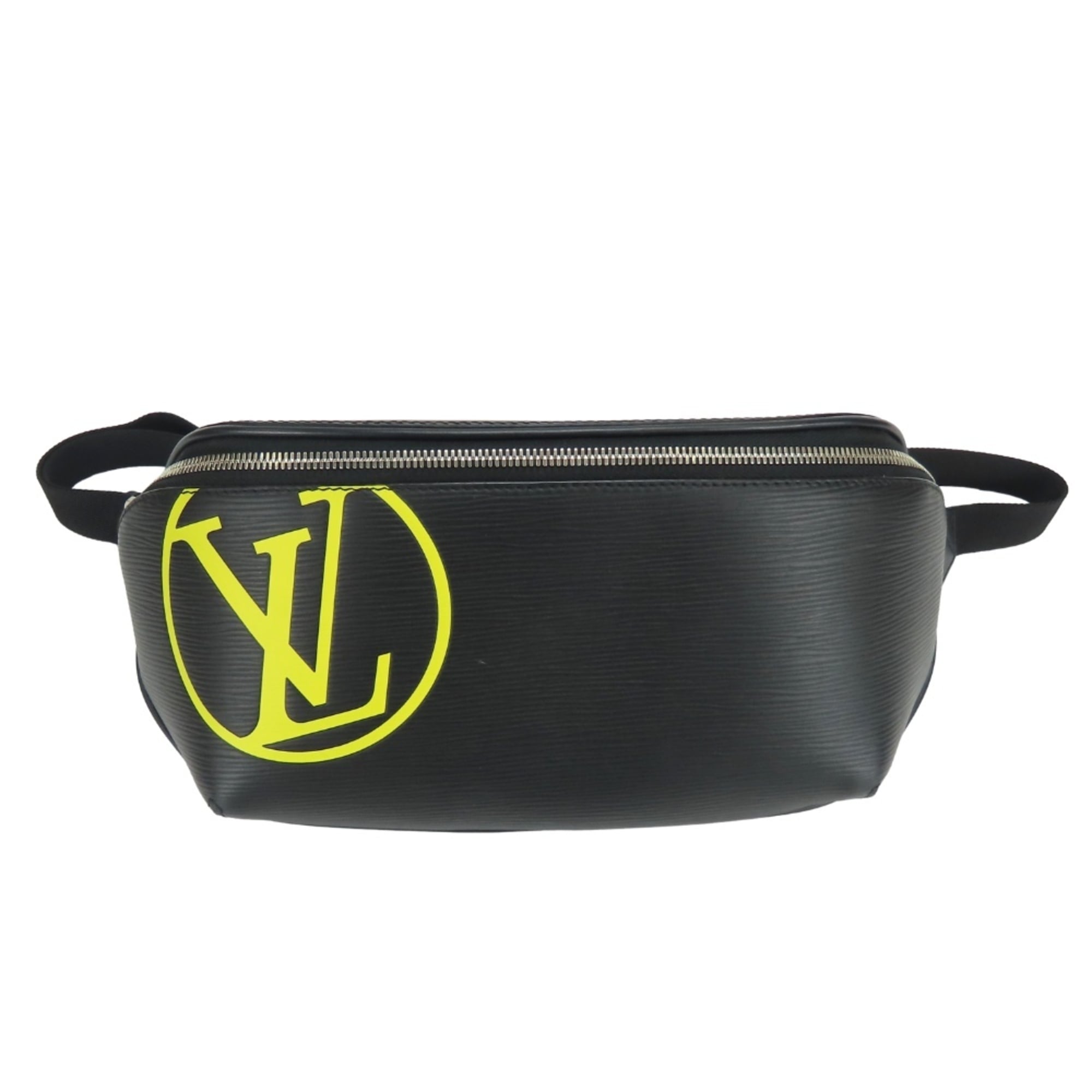 Louis Vuitton Black Noir Yellow Epi Leather Sling Bag (Pre-Owned)