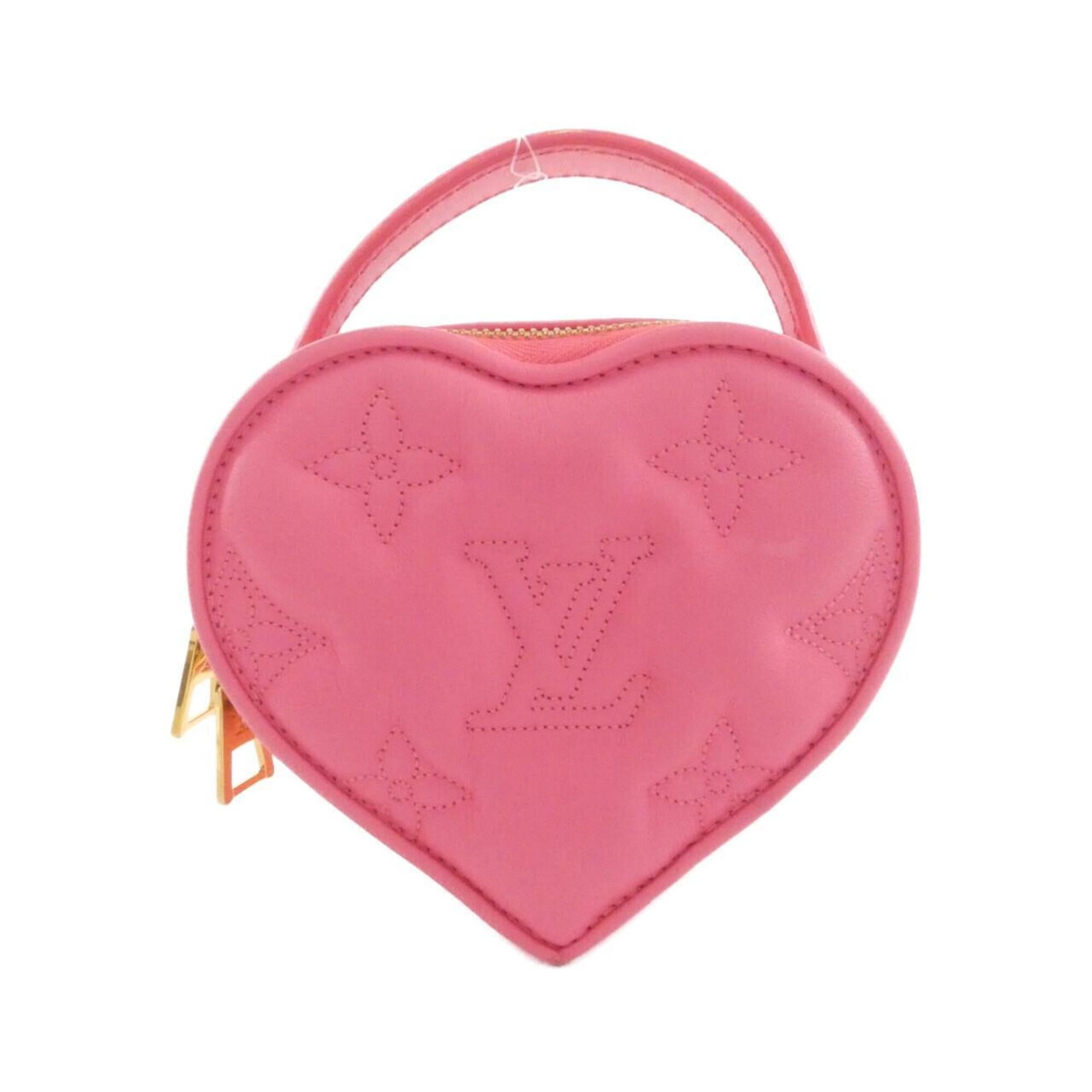 Louis Vuitton Pink Leather Handbag Pouch (Pre-Owned)