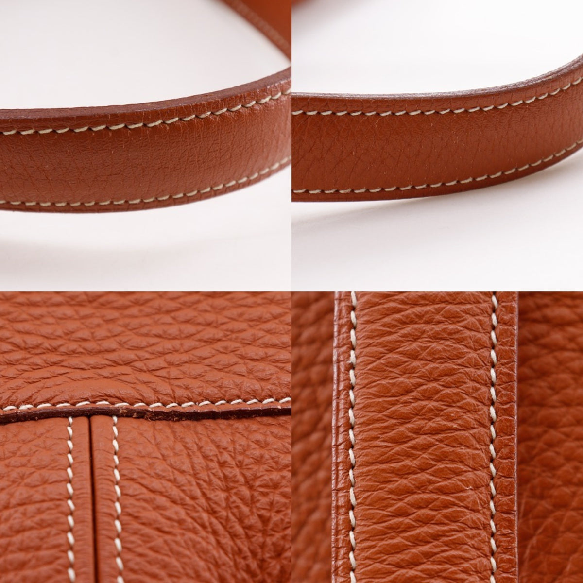 Hermes Brown Taurillon Clemence Leather Tote Bag (Pre-Owned)