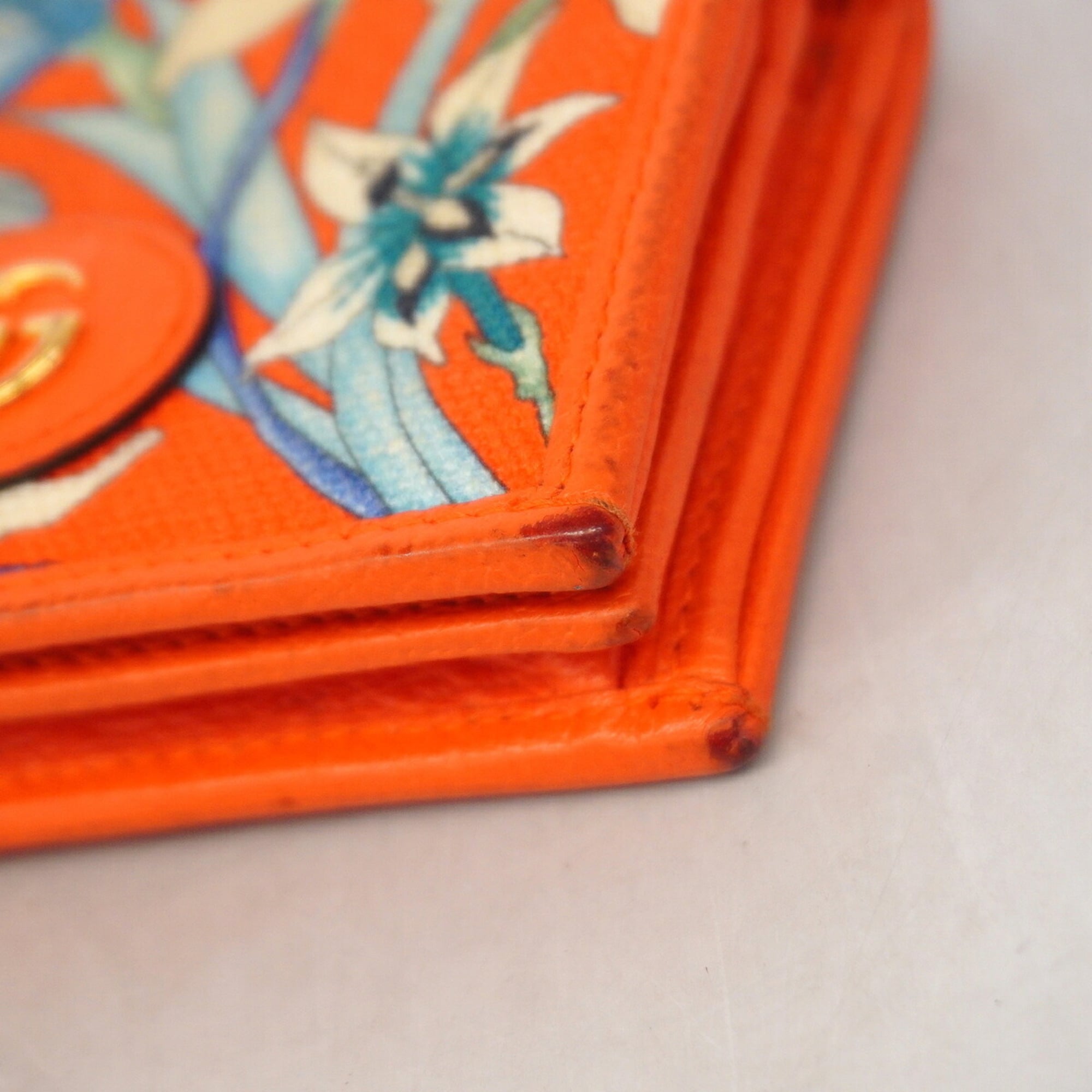 Gucci Orange Canvas Wallet (Bi-Fold) (Pre-Owned)