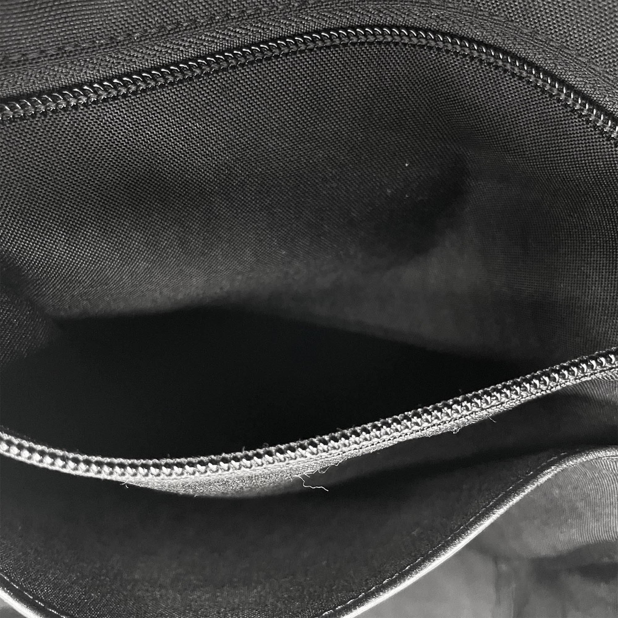 Yves Saint Laurent Black Canvas Leather Backpack (Pre-Owned)