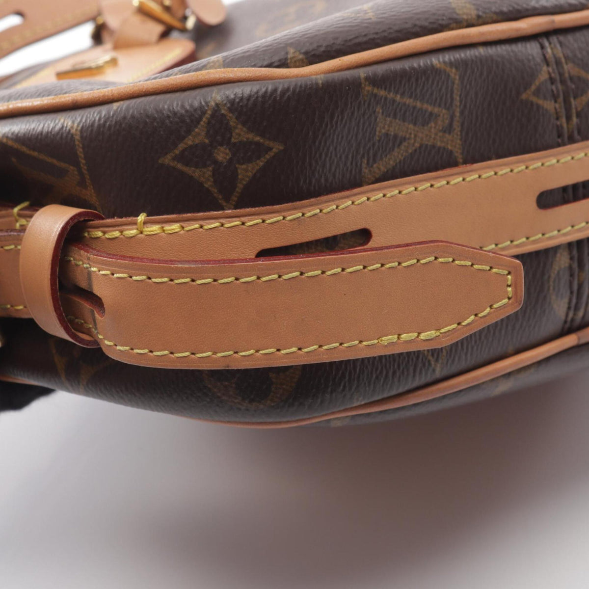 Louis Vuitton Brown Pvc Coated Canvas Leather Handbag Shoulder Bag (Pre-Owned)