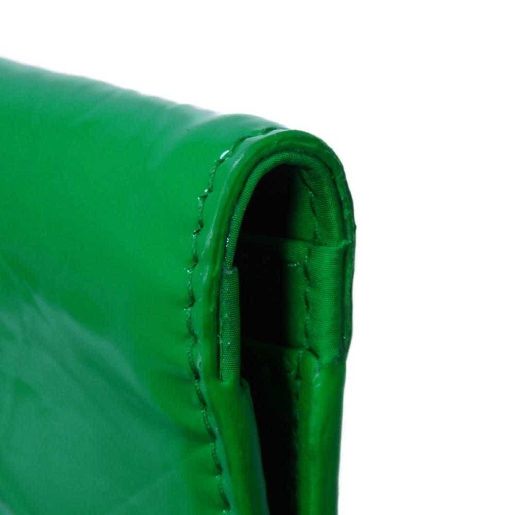 Bottega Veneta Green Leather Long Wallet (Bi-Fold) (Pre-Owned)
