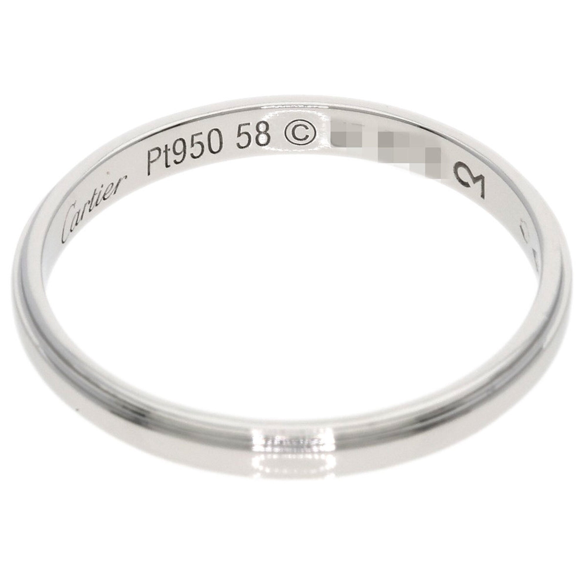 Cartier Platinum 950 Band Ring (Pre-Owned)