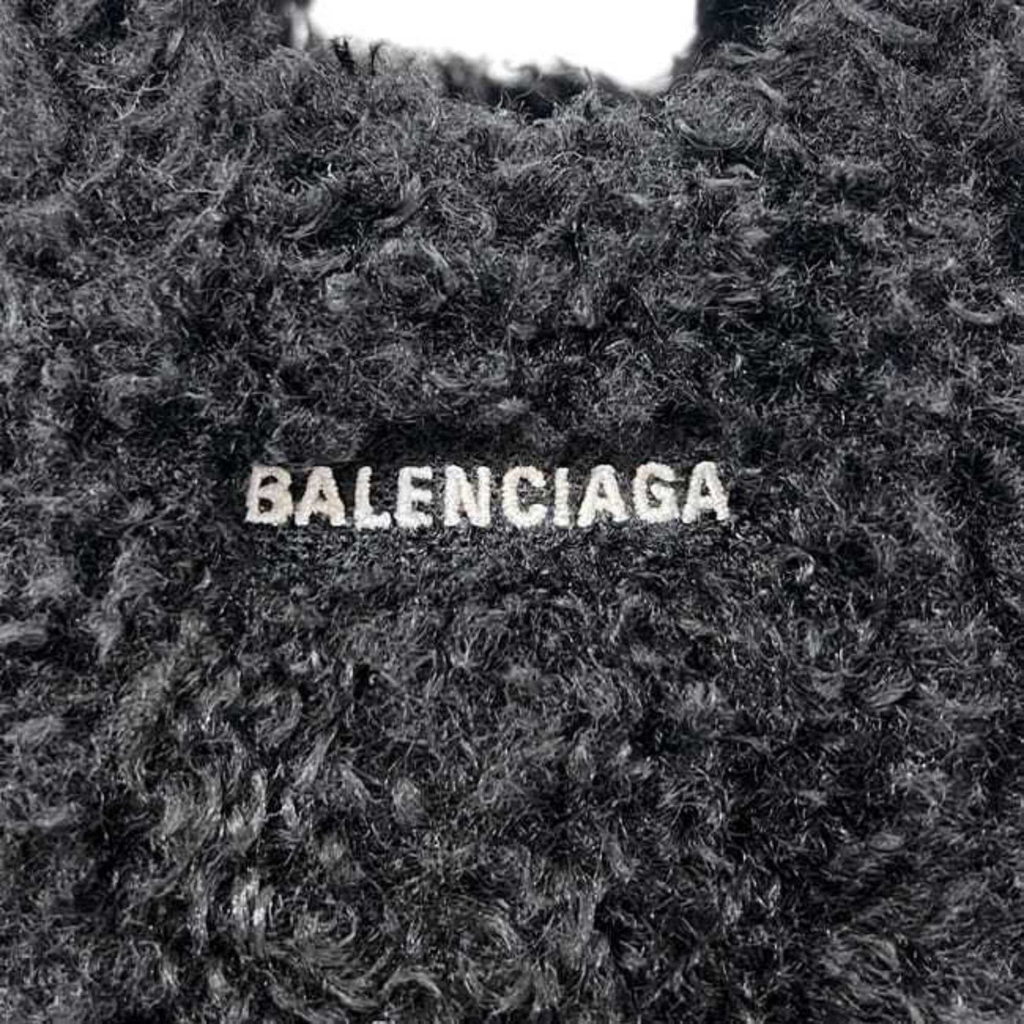 Balenciaga Black Polyester Leather Shoulder Bag (Pre-Owned)