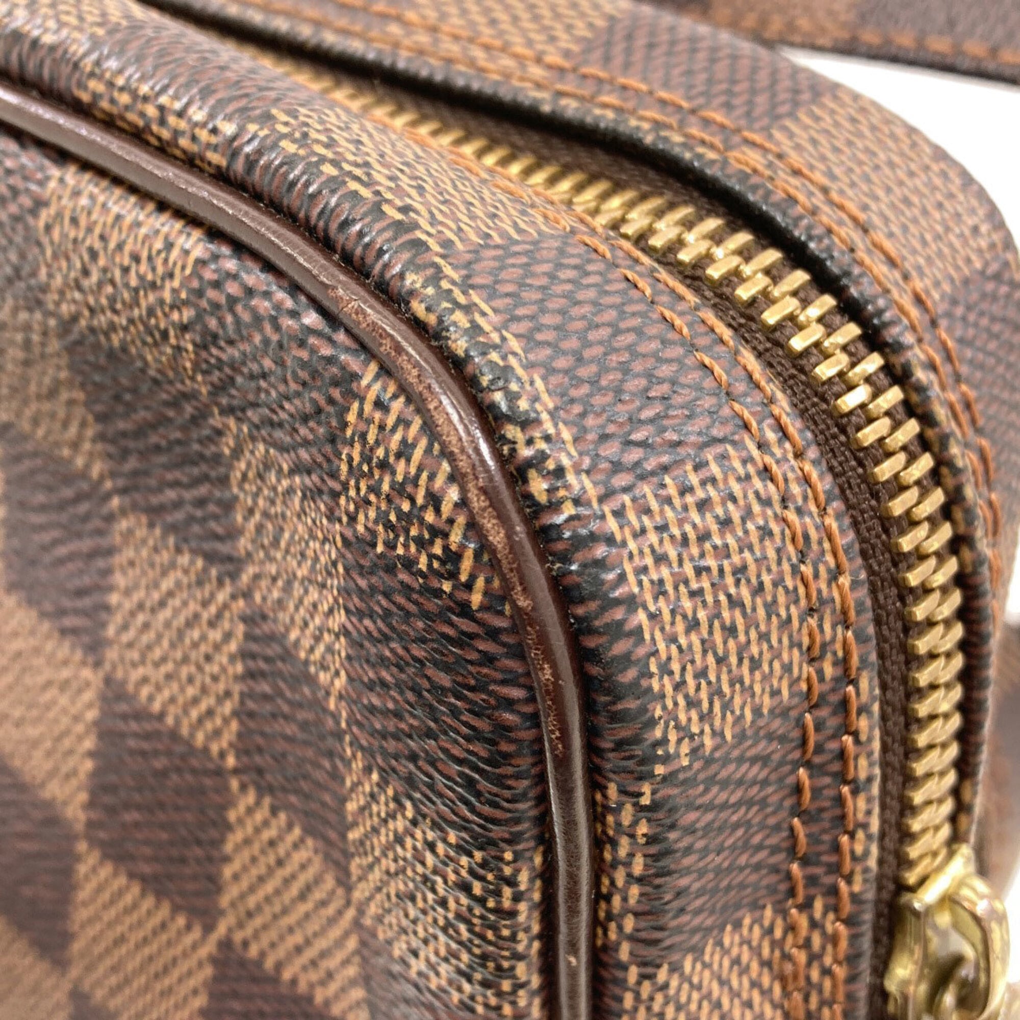 Louis Vuitton Damier Canvas Ebene Damier Canvas Shoulder Bag (Pre-Owned)