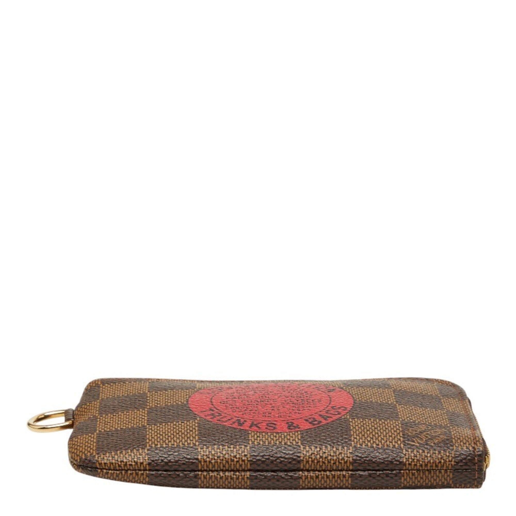 Louis Vuitton Brown Pvc Leather Coin Purse/Coin Case (Pre-Owned)