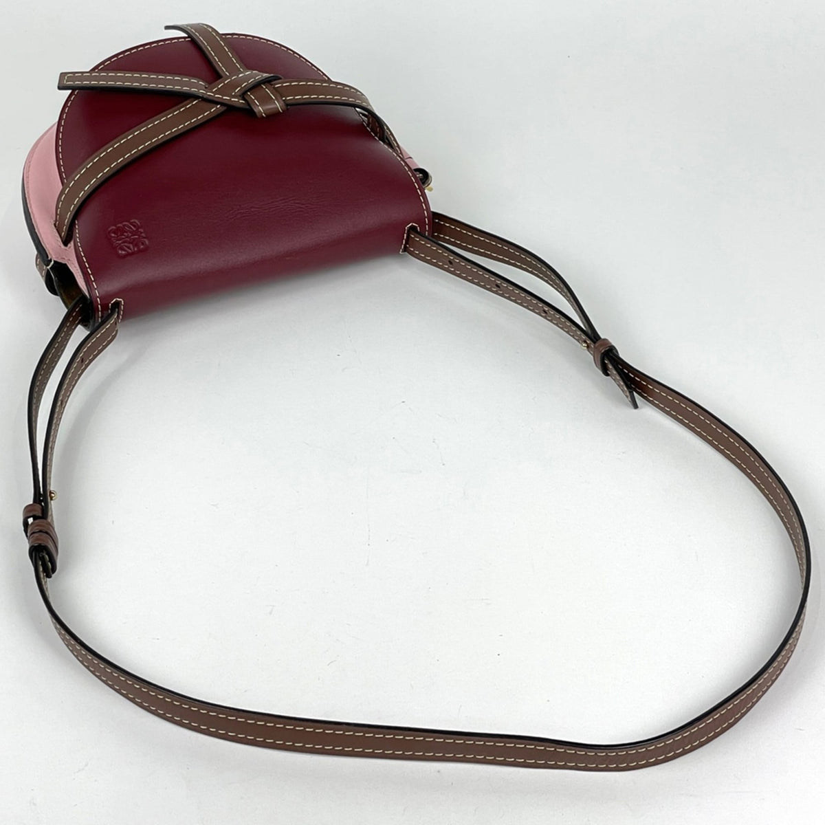 Loewe Bordeaux Multi-Color Leather Shoulder Bag (Pre-Owned)