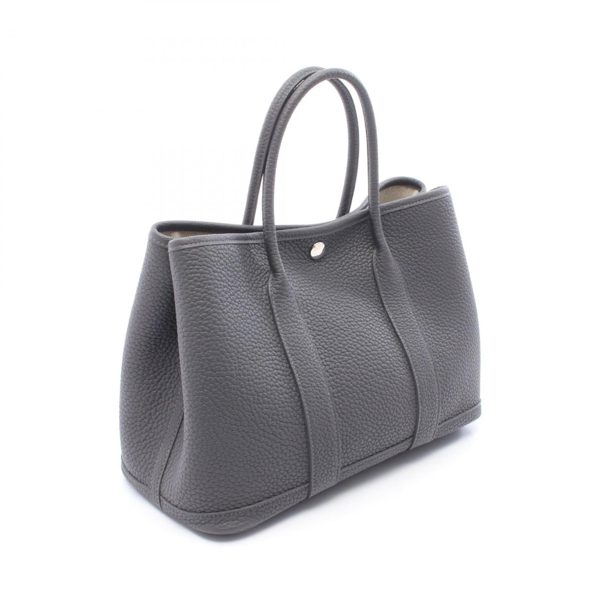 Hermes Gray Negonda Leather Handbag Tote Bag (Pre-Owned)