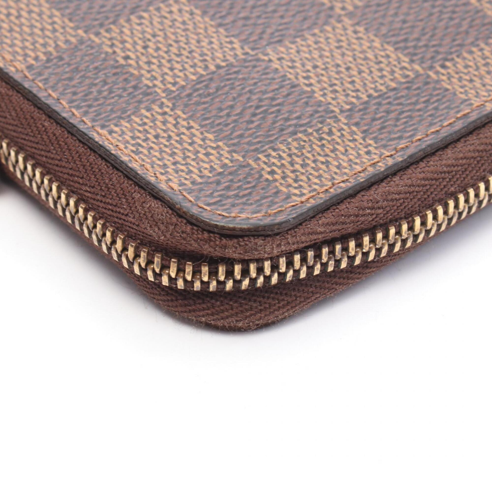 Louis Vuitton Brown Ebene Coated Canvas Damier Canvas Middle Wallet (Bi-Fold) (Pre-Owned)