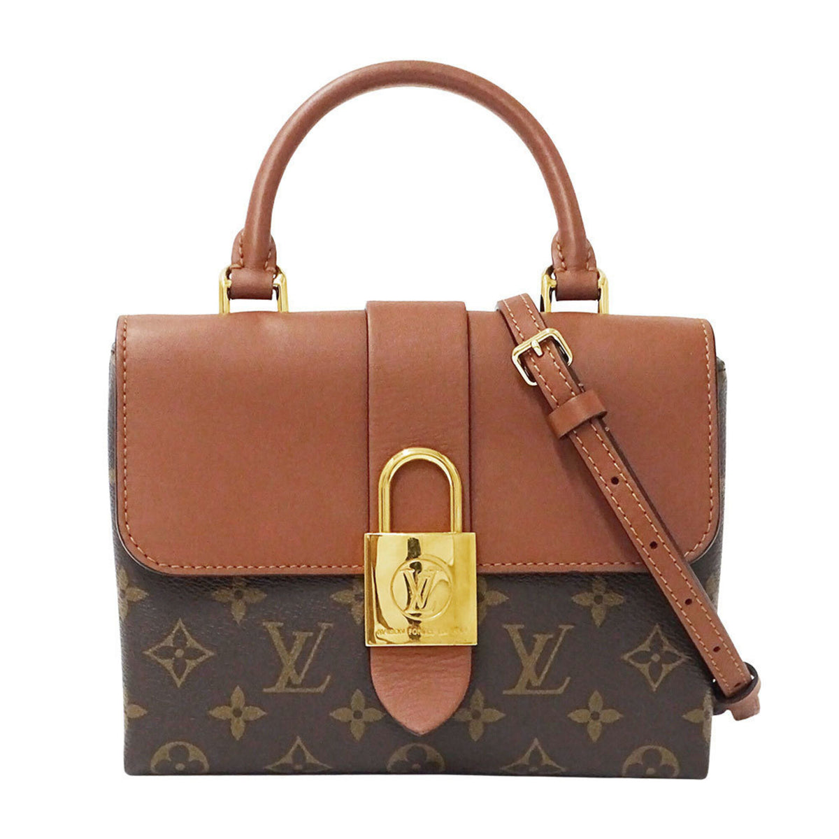 Louis Vuitton Brown Monogram Canvas Handbag Shoulder Bag (Pre-Owned)