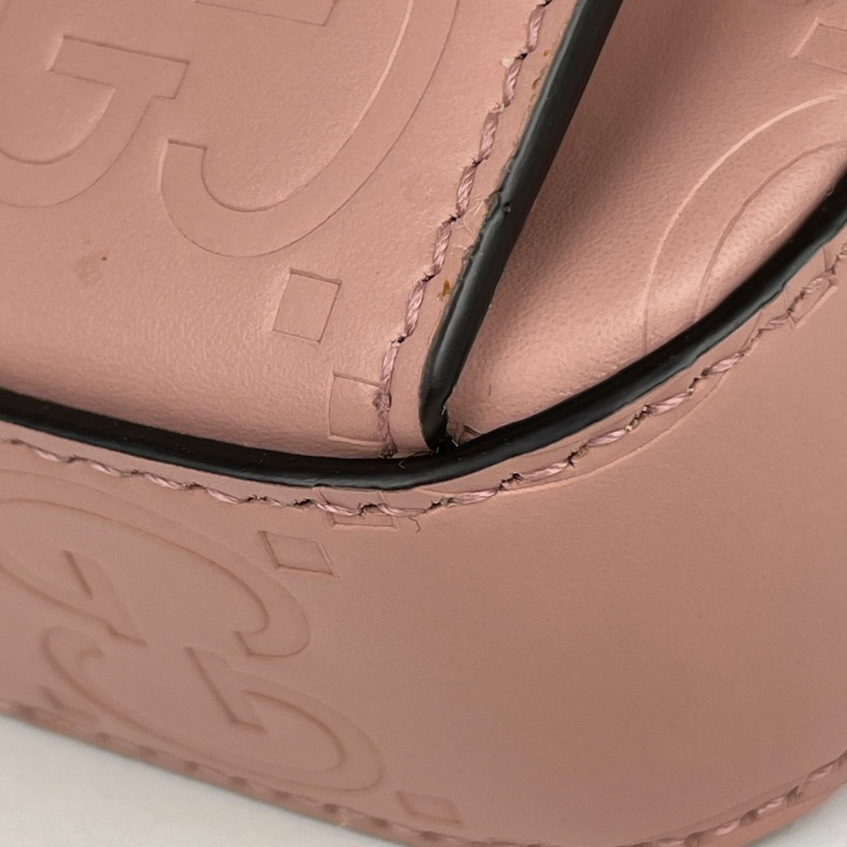 Gucci Pink Leather Shoulder Bag (Pre-Owned)