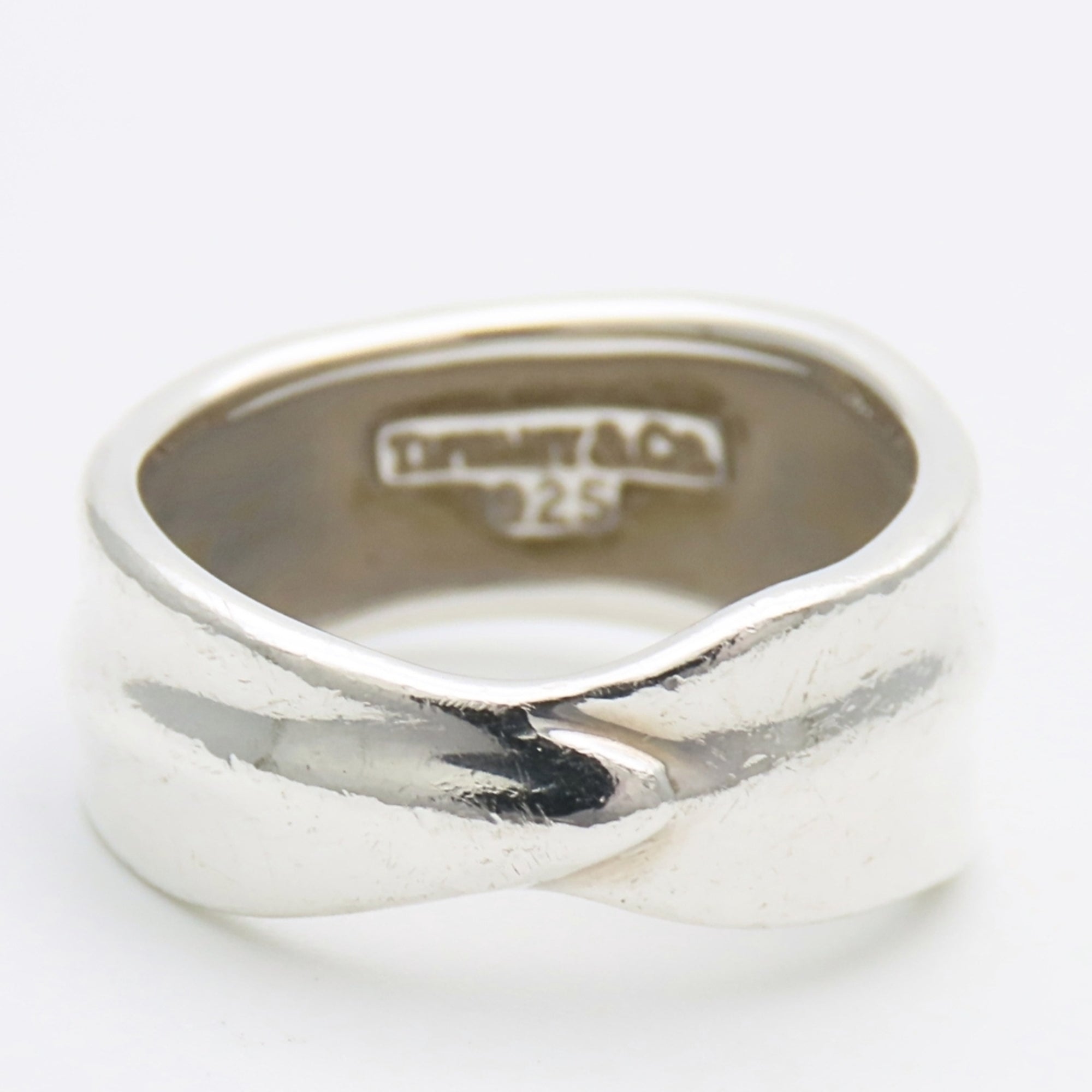 Tiffany Silver Silver 925 Band Ring (Pre-Owned)