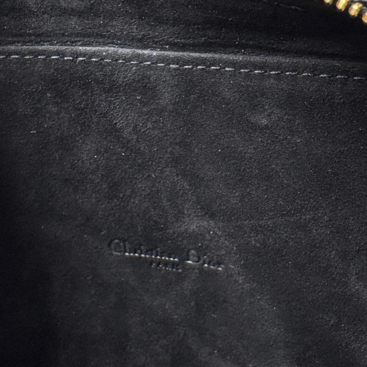 Christian Dior Black Leather Pouch Shoulder Bag (Pre-Owned)