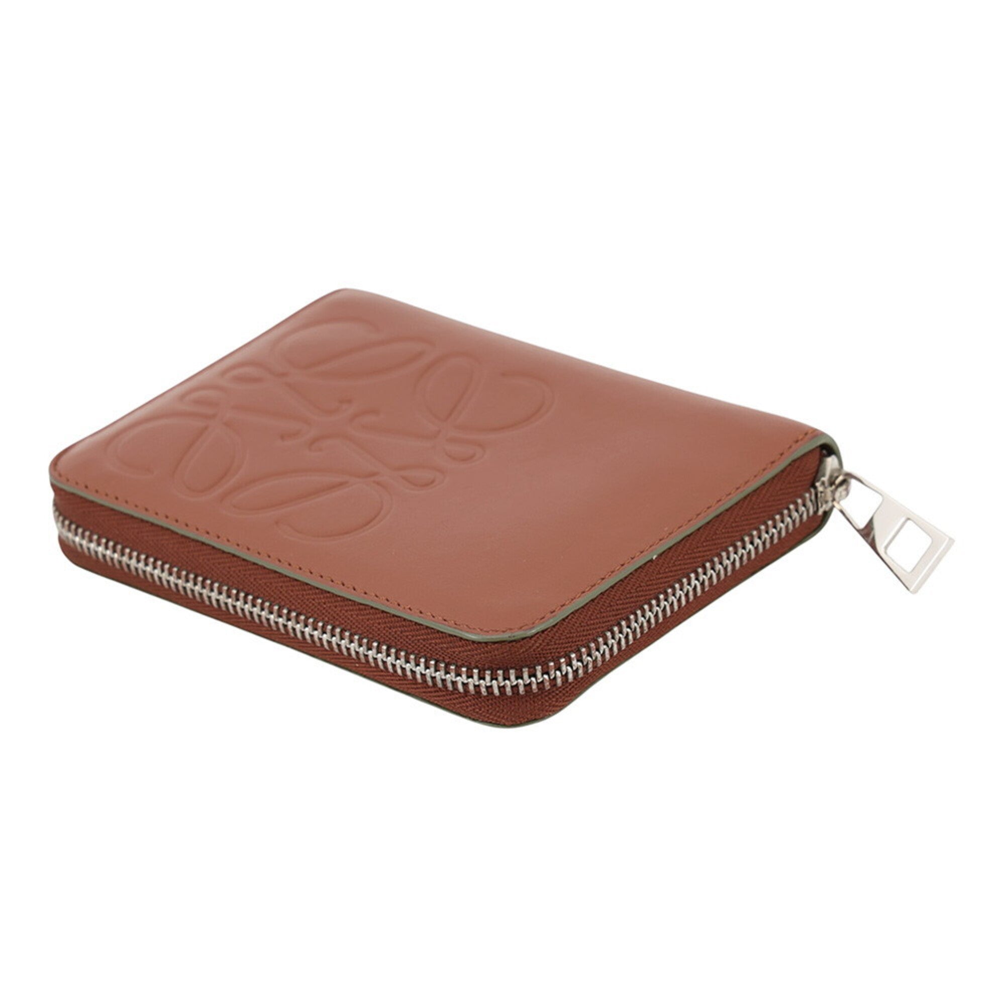 Loewe Brown Leather Coin Purse/Coin Case (Pre-Owned)