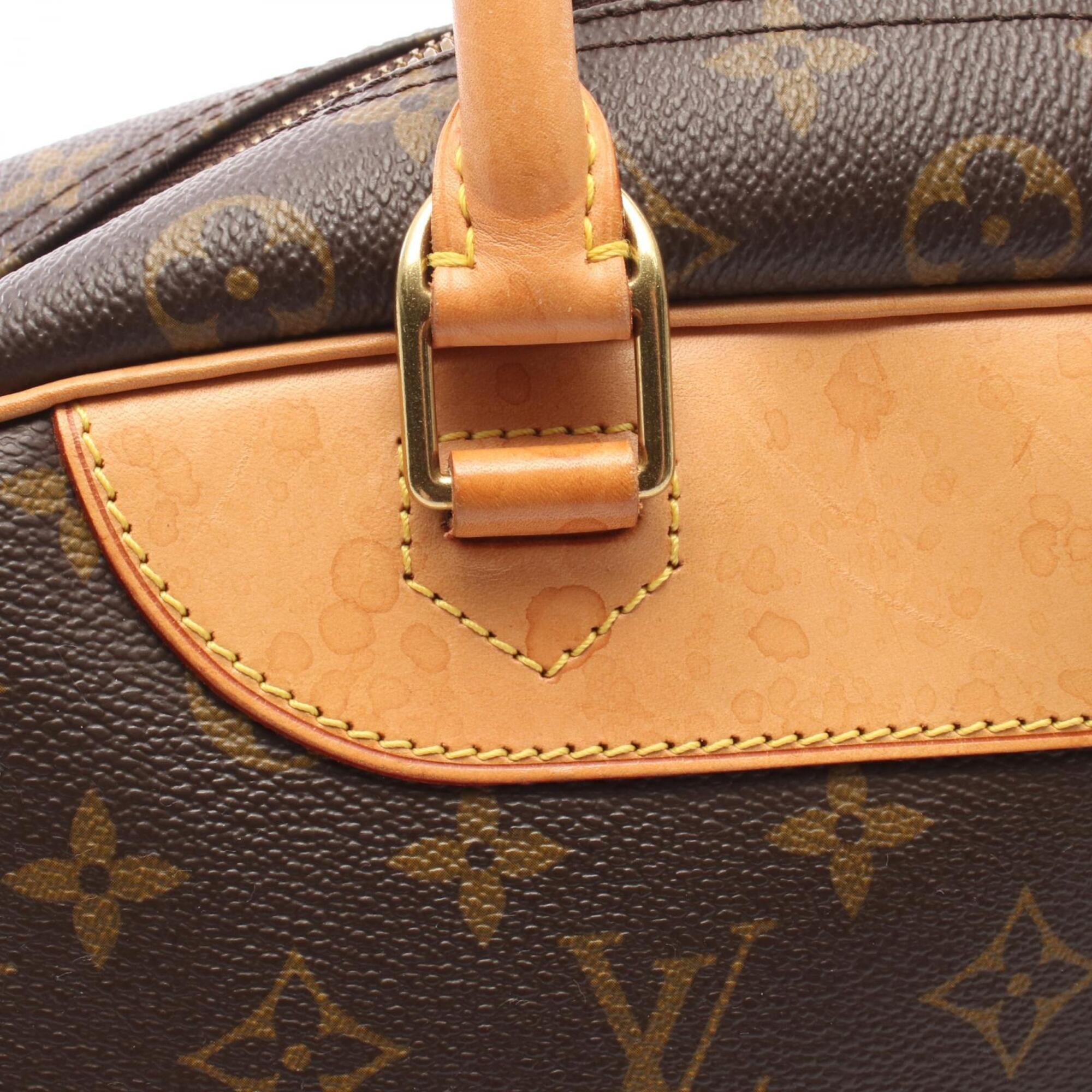 Louis Vuitton Brown Coated Canvas Leather Handbag (Pre-Owned)